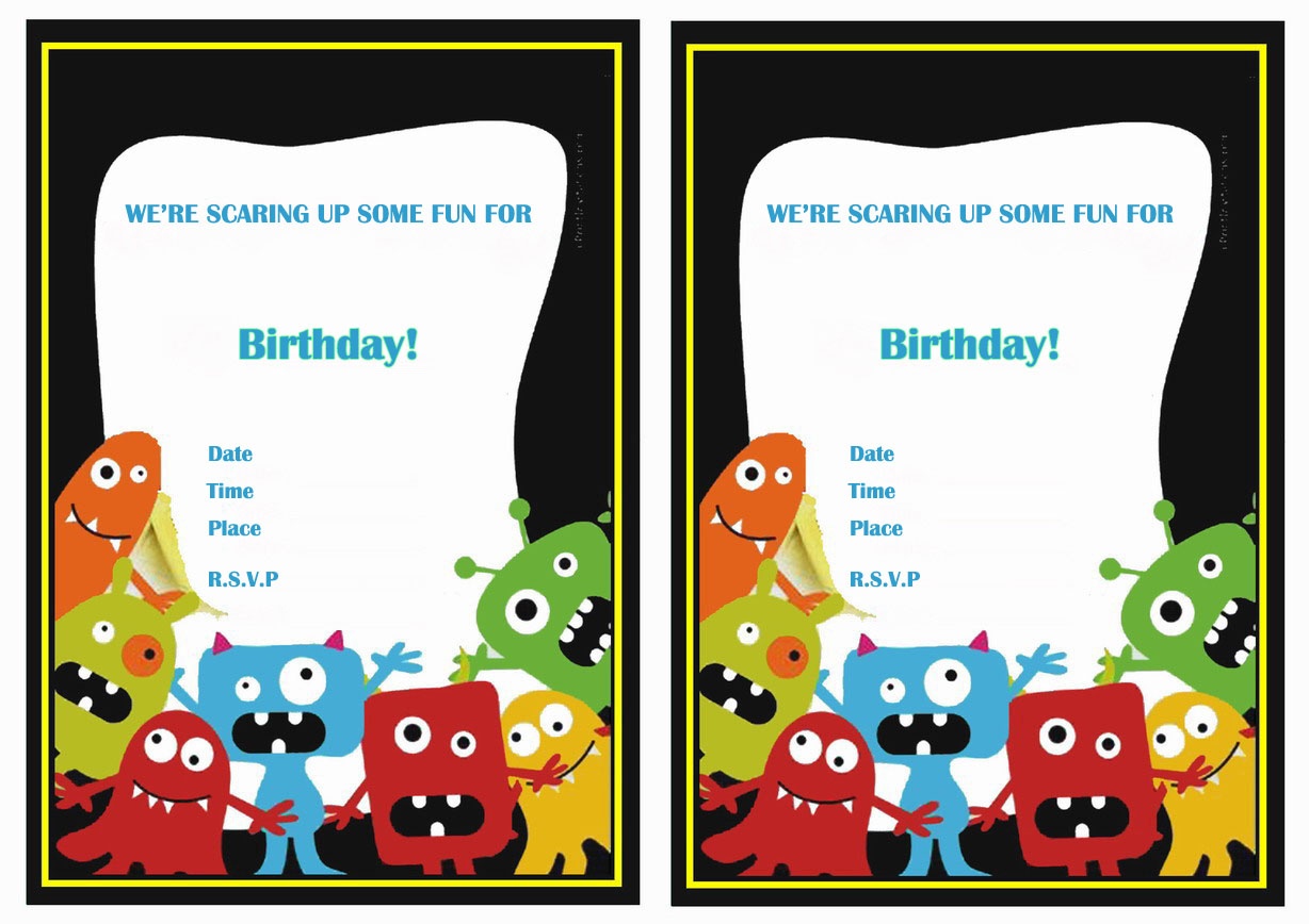 Monsters University Birthday Invitations | Birthday Printable - Free Printable Monsters Inc Birthday Invitations