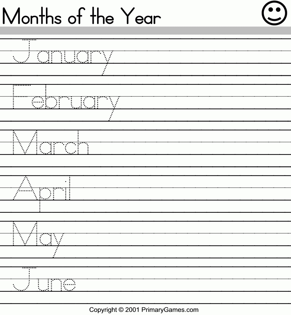 Months Of The Year Activity Pages - Primarygames - Free - Free Printable Months Of The Year