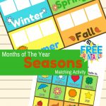 Months Of The Year Preschool Season Matching Activity | Teaching   Months Of The Year Printables Free