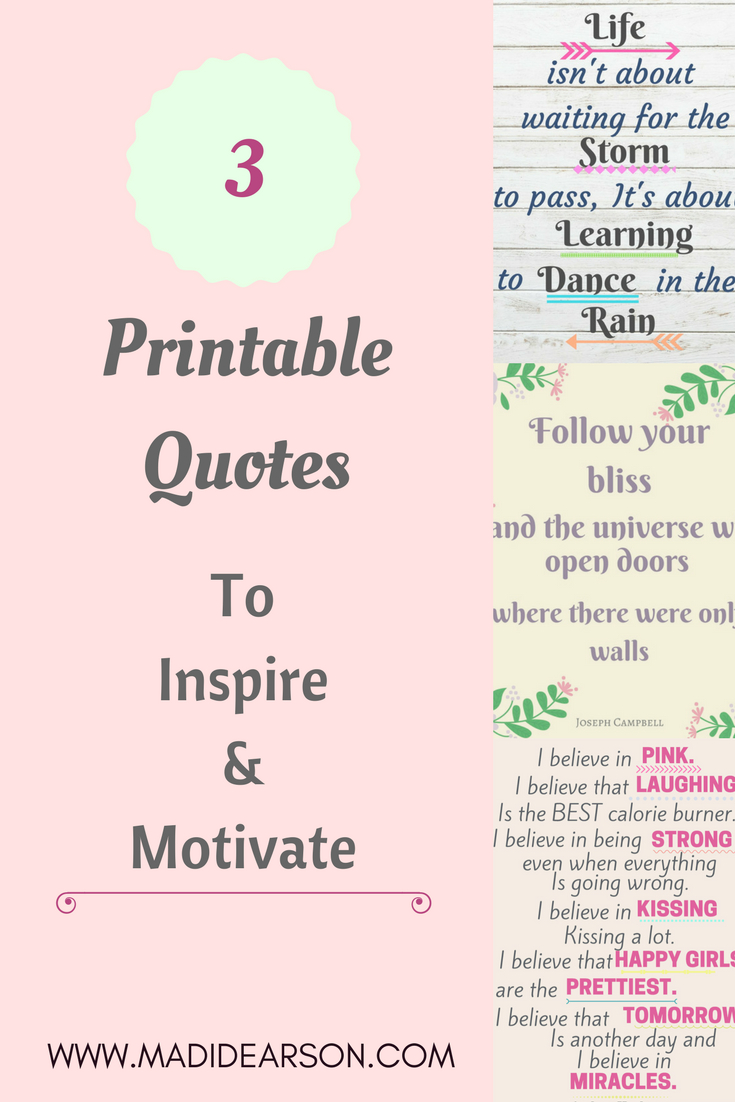 More Than Words - 3 (Printable) Motivational Quotes | Free Printable - Free Printable Quotes Pdf