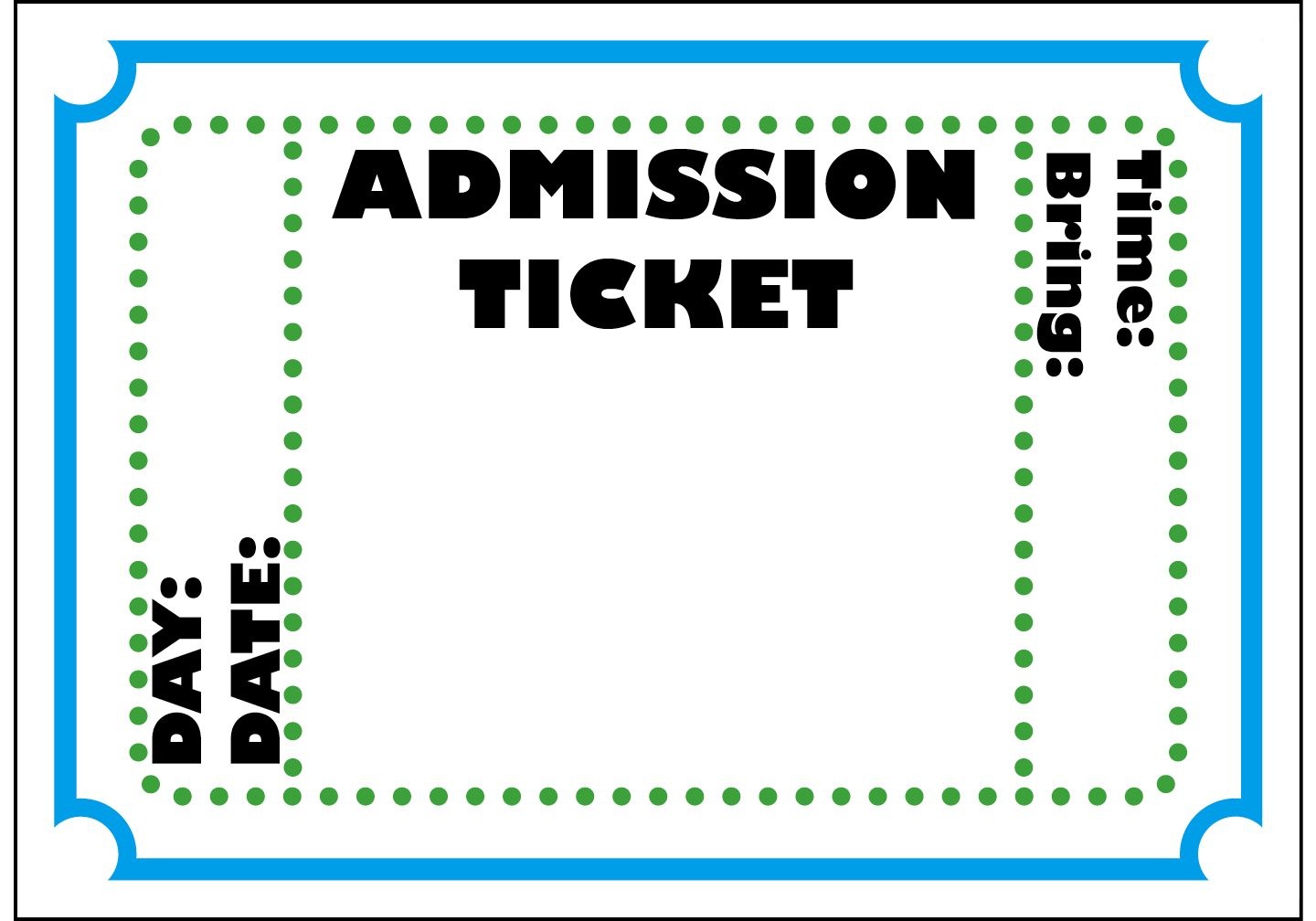Mormon Share } Admission Ticket | Colossal Coaster World Vbs 2013 - Free Printable Admission Ticket Template