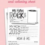 Mother's Day Questionnaire Printable | Handprint Crafts | Mothers   Free Printable Mother's Day Questionnaire