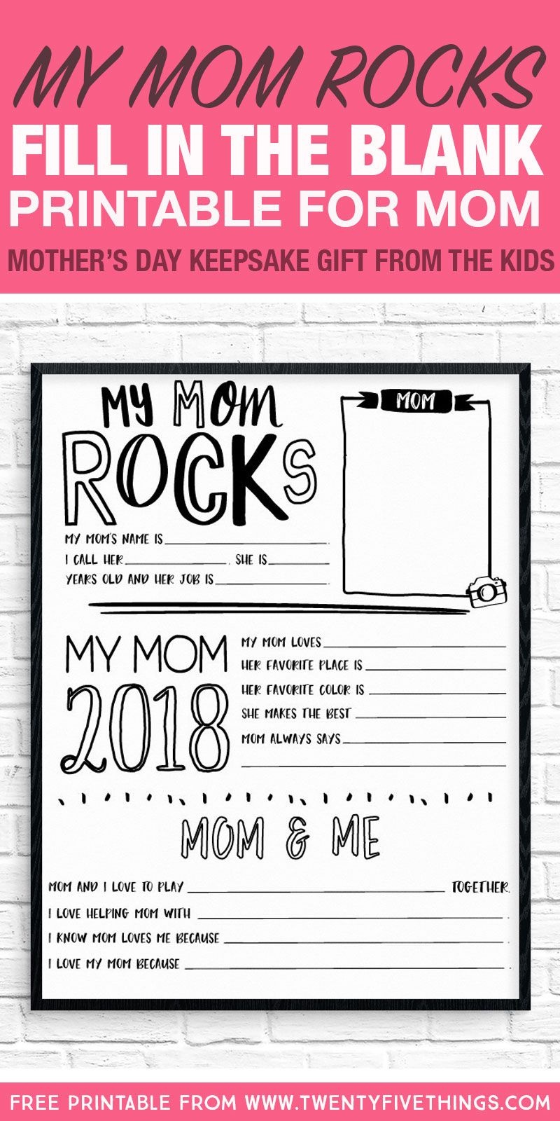 Mother&amp;#039;s Day Questionnaire Printable | Mother&amp;#039;s Day And Father&amp;#039;s Day - Free Printable Mother&amp;#039;s Day Games For Adults