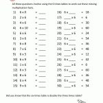Multiplication Drill Sheets 3Rd Grade   Grade 9 Math Worksheets Printable Free With Answers