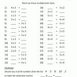 Multiplication Drill Sheets Multiplication To 5X5 | Homeschooling   Free Printable Math Practice Sheets