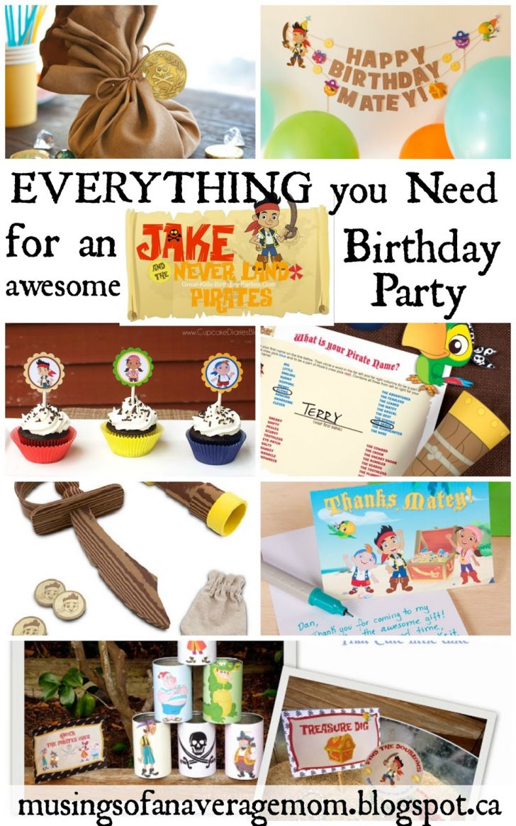 Free Printable Jake And The Neverland Pirates Cupcake Toppers