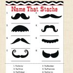Mustache Game Name That Stache Mustache Baby Shower Game Red Black   Mustache Baby Shower Games Free Printables