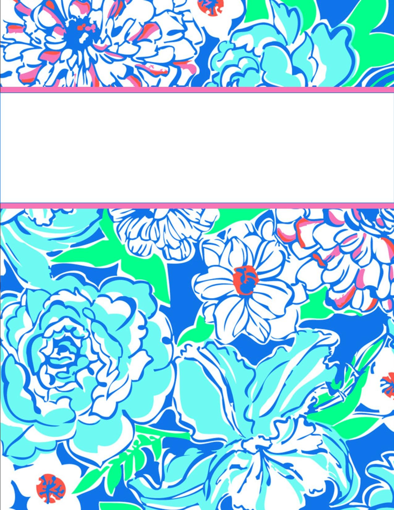 My Cute Binder Covers | Happily Hope - Free Printable Binder Covers Lilly Pulitzer