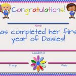 My Fashionable Designs: Girl Scouts: Free Printable First/second   Daisy Girl Scout Certificates Printable Free