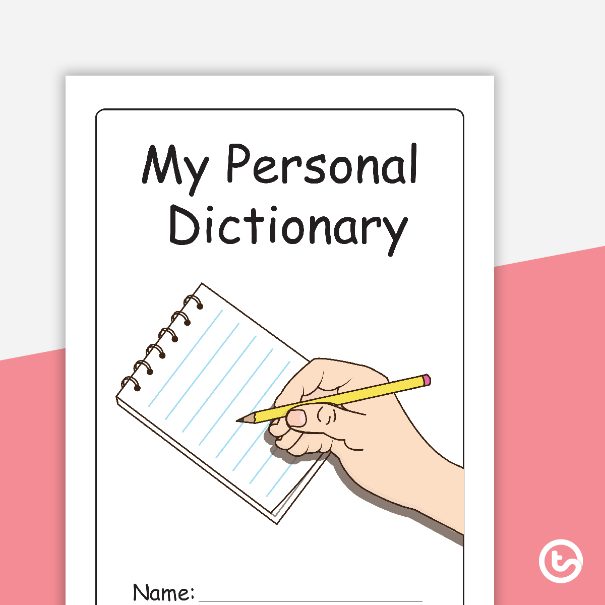My Personal Dictionary Template - Color Teaching Resource | Teach - My Spelling Dictionary Printable Free