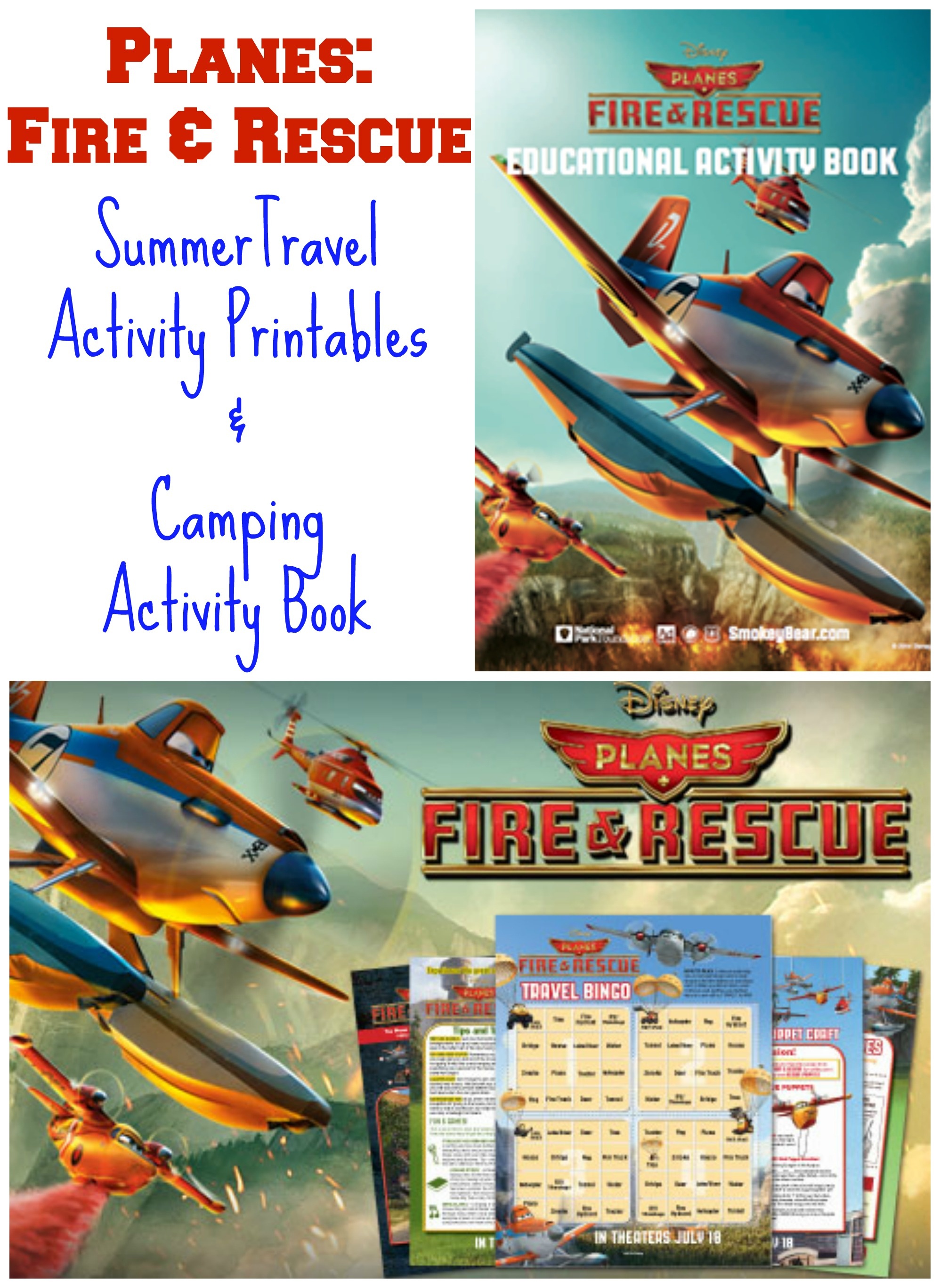 New Free Planes: Fire &amp;amp; Rescue Activity Printables &amp;amp; Camping Book - Free Planes Printables