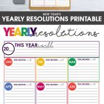 New Years Resolutions Goals Sheet | Printables Downloads | Goals   Free New Year&#039;s Resolution Printables