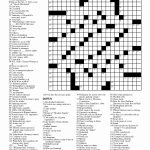 Newspaper Printable Crossword Puzzles   Masterprintable   Free Printable Ny Times Crossword Puzzles