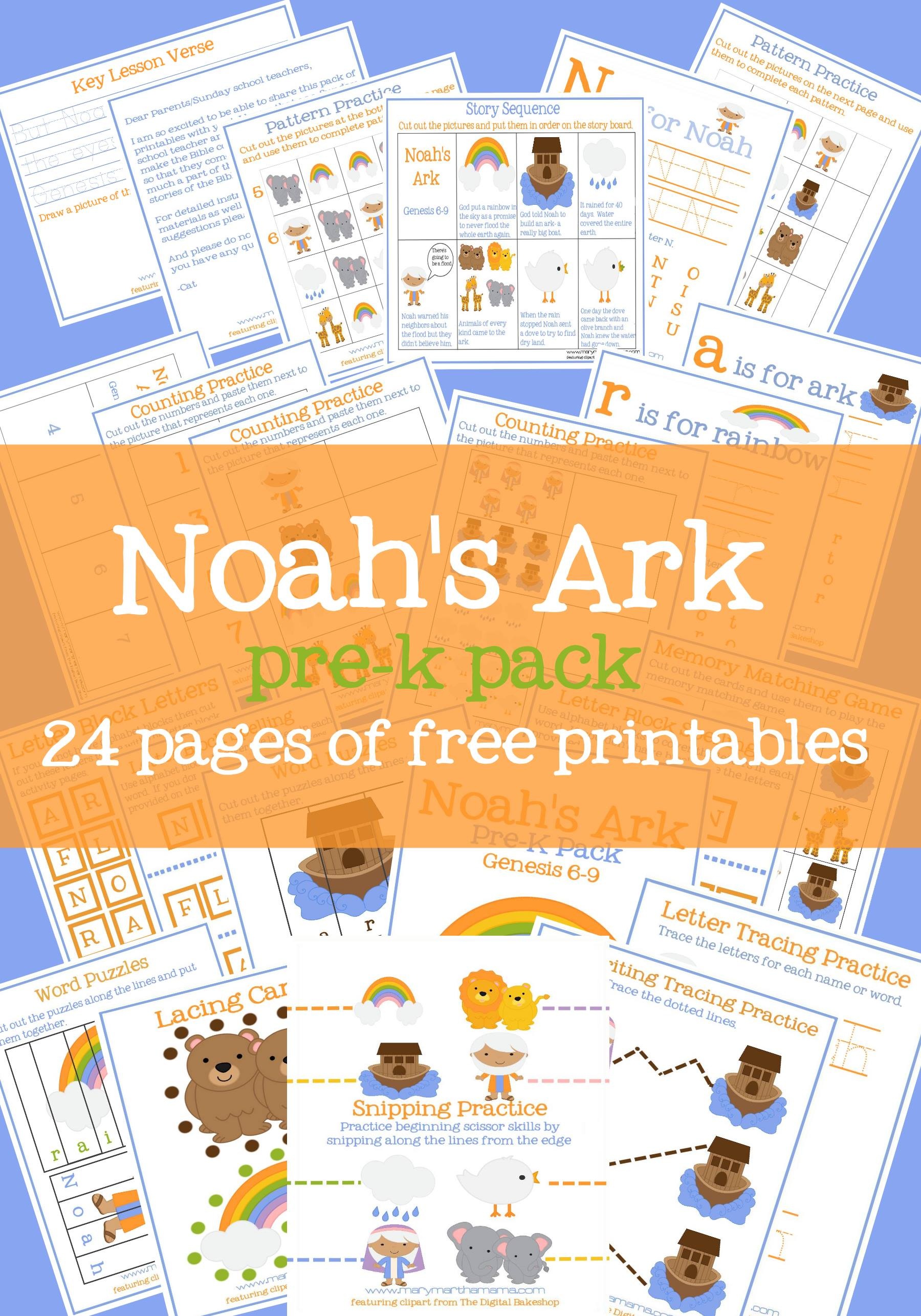 Noah&amp;#039;s Ark Activities [Free Printables] – Mary Martha Mama - Free Noah&amp;amp;#039;s Ark Printables