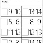 Number Order Kindergarten Free Printable Worksheets: Numbers 1 20   Free Printable Activities