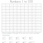 Number Tracing Worksheets 1 100 – Celanadalamwanita.club   Free Printable Number Worksheets 1 100