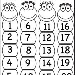 Numbers 1 20 | Printable Worksheets | Numbers Preschool, Preschool   Free Printable Numbers 1 20