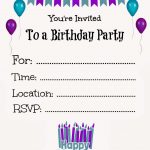 Online Birthday Invite Templates   Tutlin.psstech.co   Invitations Templates Online Free Printable