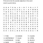 Opposite Adjectives Word Search Puzzle   All Esl   Free Printable Wwe Word Search