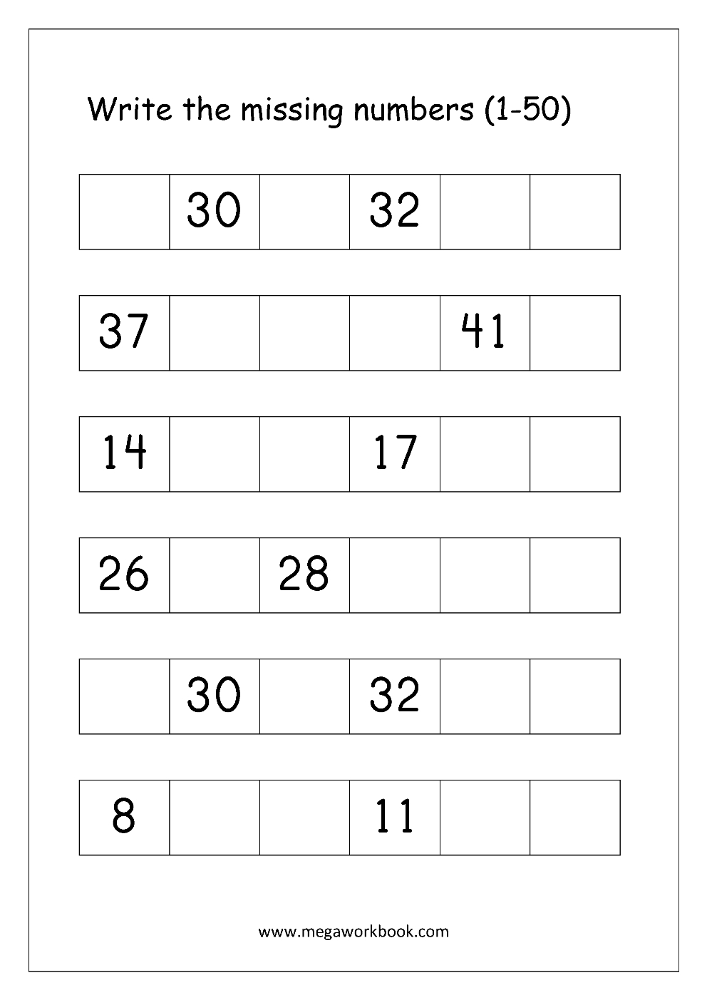 Ordering Numbers Worksheets Missing Numbers What Comes Before And Free Printable Tracing 