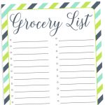 Organizing Grocery List   Free Printable   Free Printable Grocery List
