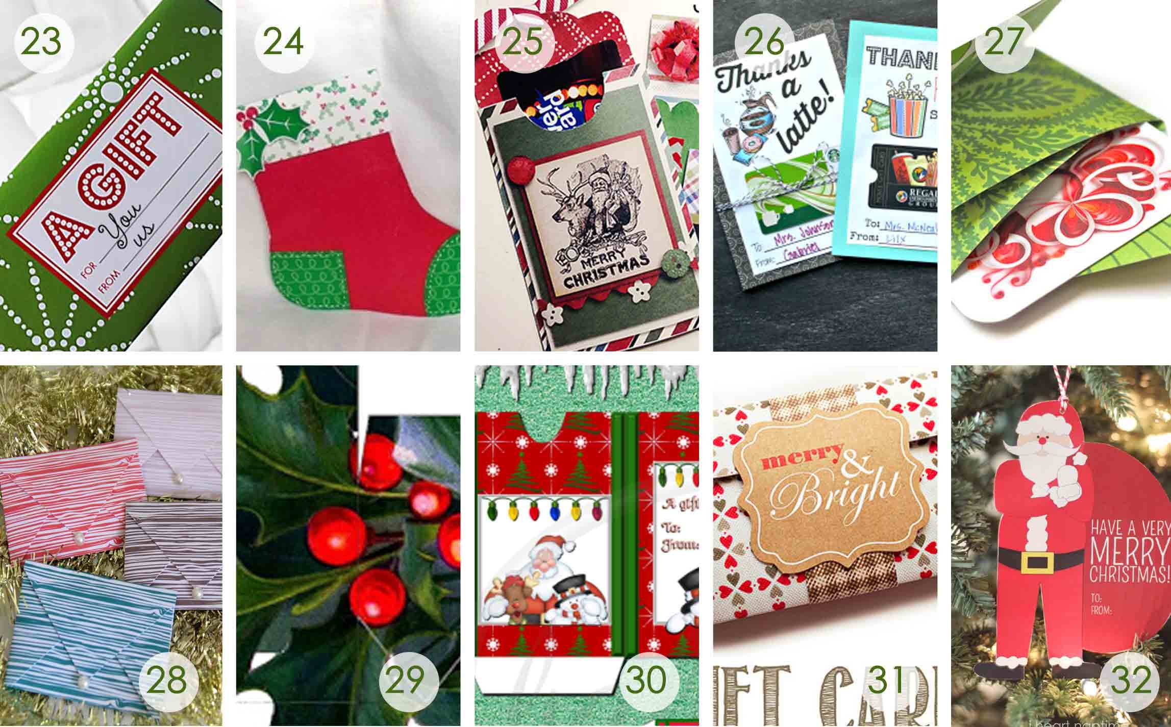 Over 50 Printable Gift Card Holders For The Holidays | Gcg - Free Printable Christmas Money Holders