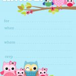 Owl Birthday Cards To Print For Free | Click On The Free Printable   Customized Birthday Cards Free Printable