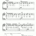 Part Of Your World The Little Mermaid Piano Sheet Music – Guitar   Piano Sheet Music For Beginners Popular Songs Free Printable