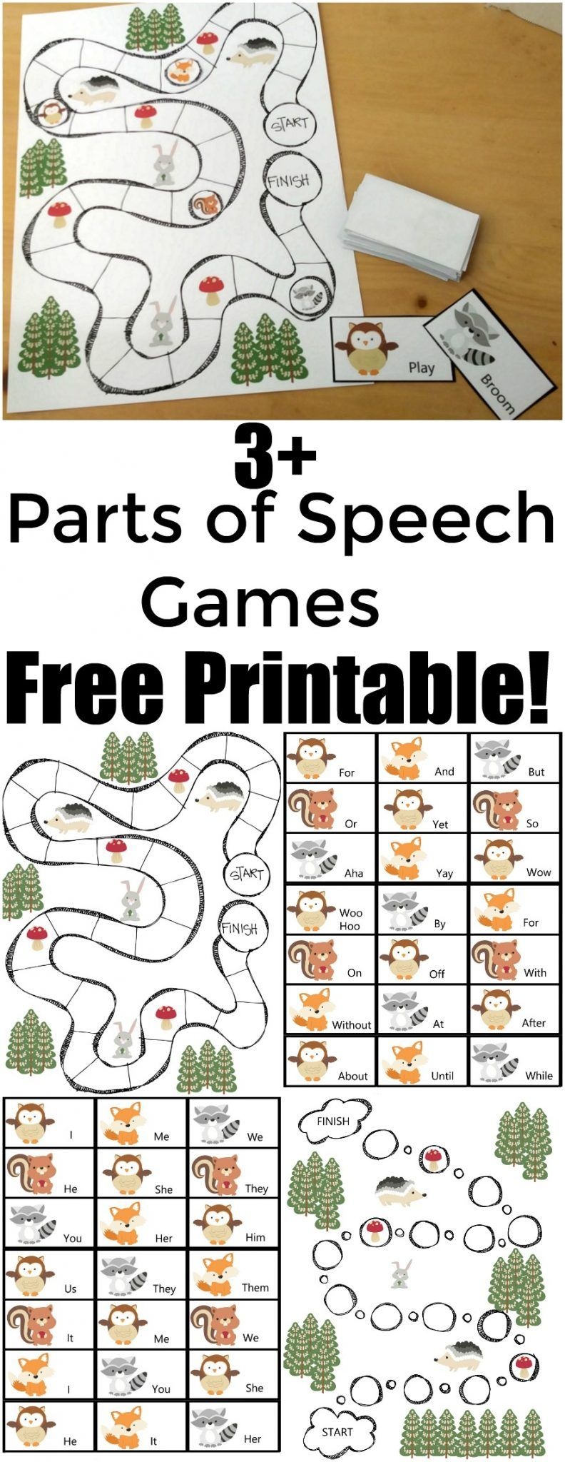 Parts Of Speech Game | Free Printables &amp;amp; Resources For Homeschoolers - Free Printable Parts Of Speech Bingo