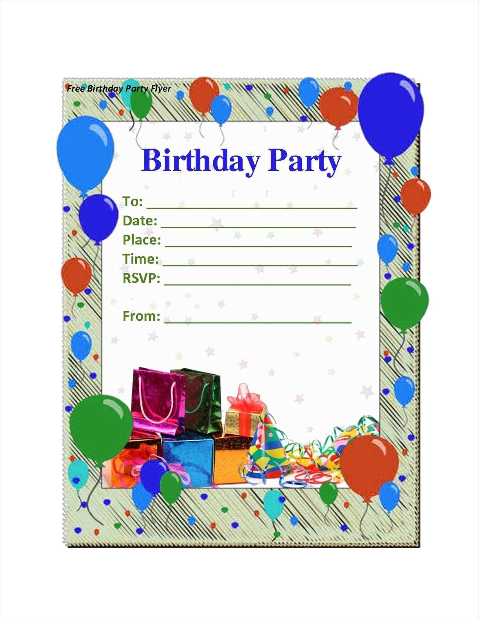 Party Invitation Ideas | Home Design In 2019 | Free Birthday - Free Printable Birthday Party Flyers