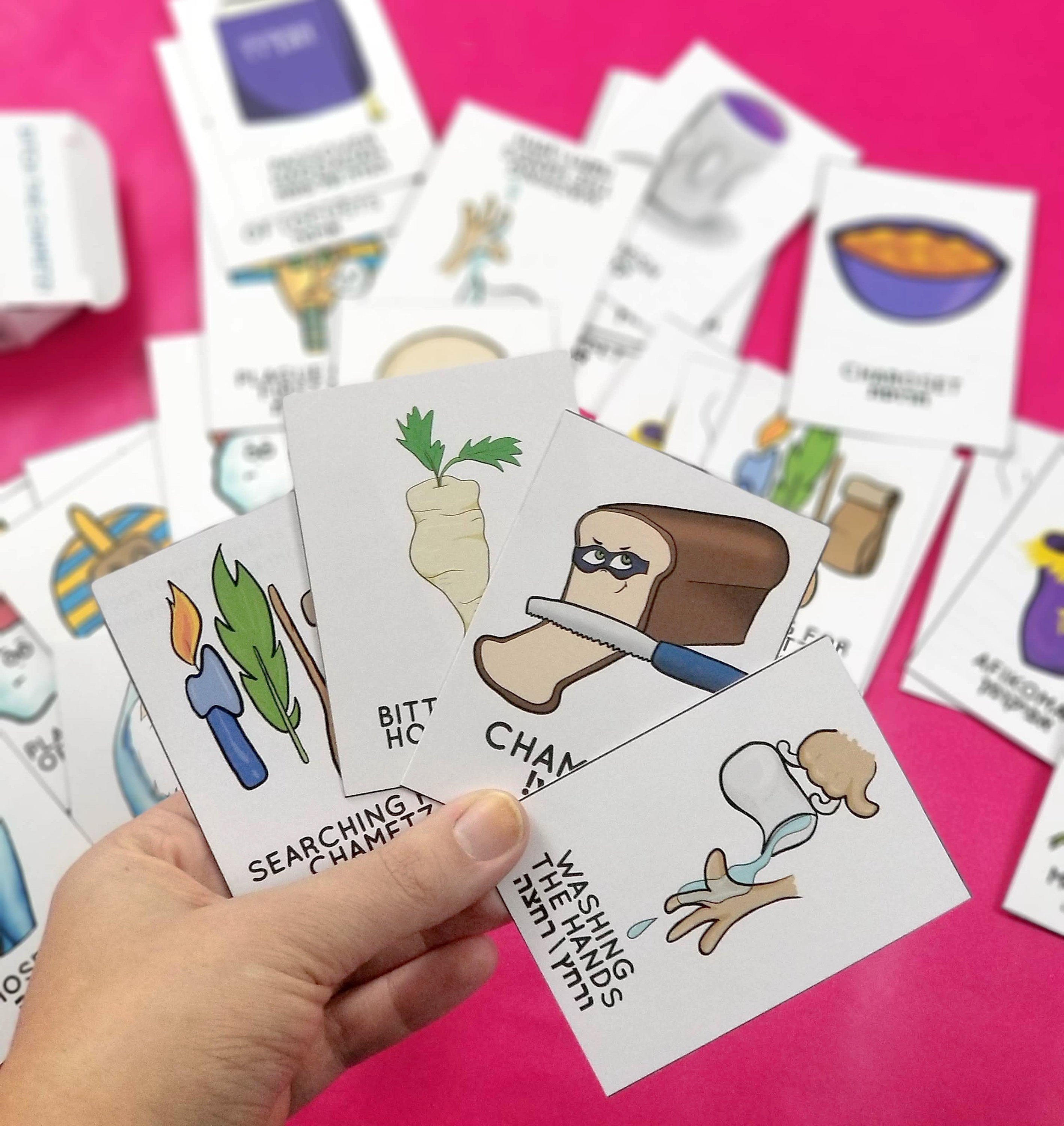 Passover Game For Kids Printable Pdf Old Maid And Memory | Etsy - Free Printable Old Maid Card Game