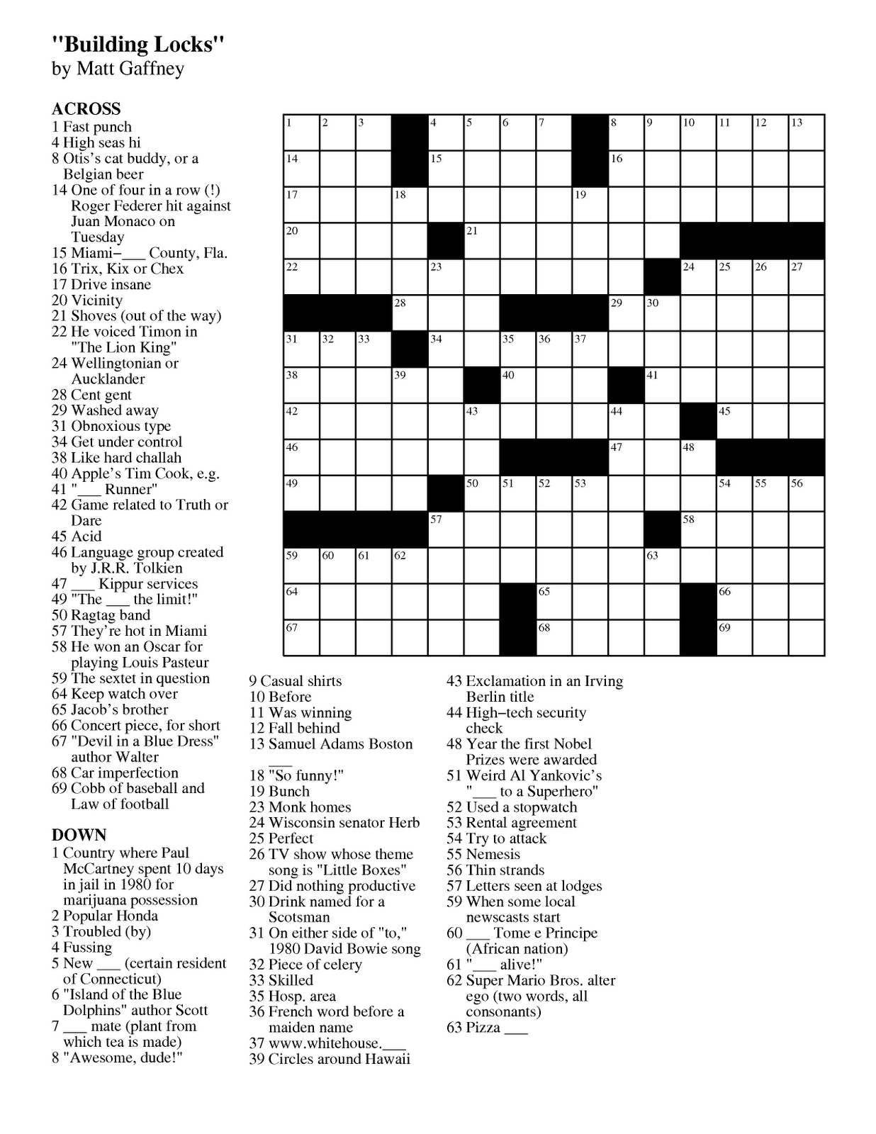 Free Printable Crossword Puzzles For Adults PuzzlesWord Searches