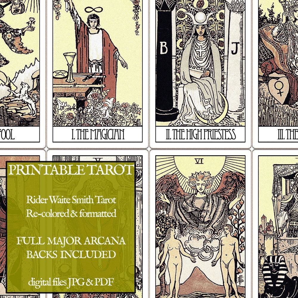 Free Printable Tarot Cards Pdf