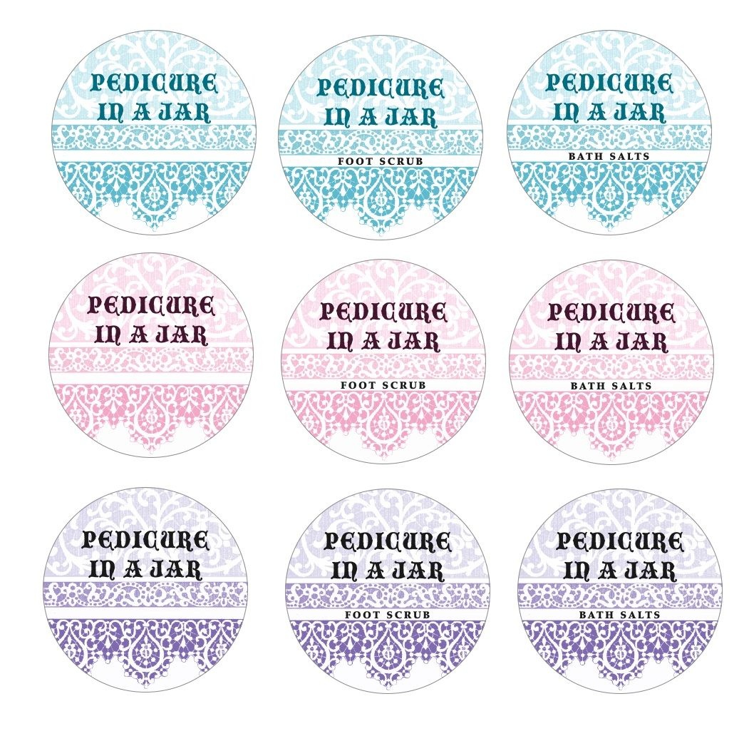 Pedicure In A Jar&amp;quot; Labels | Party! | Jar Gifts, Gift Tags Printable - Spa In A Jar Free Printable Labels