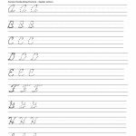 Penmanship Worksheet 2 | Home Schooling | Cursive Handwriting   Free Printable Script Writing Worksheets
