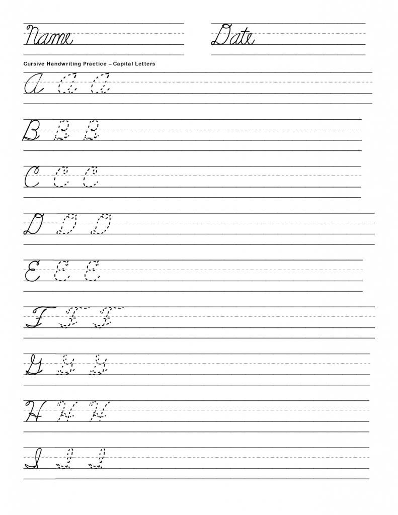 Penmanship Worksheet 2 | Home Schooling | Cursive Handwriting - Free Printable Script Writing Worksheets