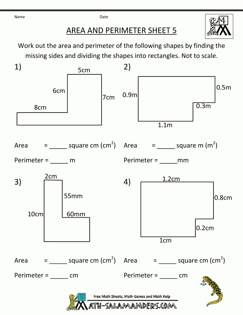 Perimeter-Worksheets-Area-Perimeter-5.gif (790×1022) | Education - Free Printable Perimeter Worksheets 3Rd Grade