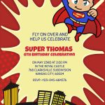 Personalized Superhero Superman Birthday Invitation Template   Free Printable Superhero Birthday Invitation Templates