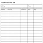 Physical Inventory Count Sheet Templates   Tutlin.psstech.co   Free Printable Inventory Sheets