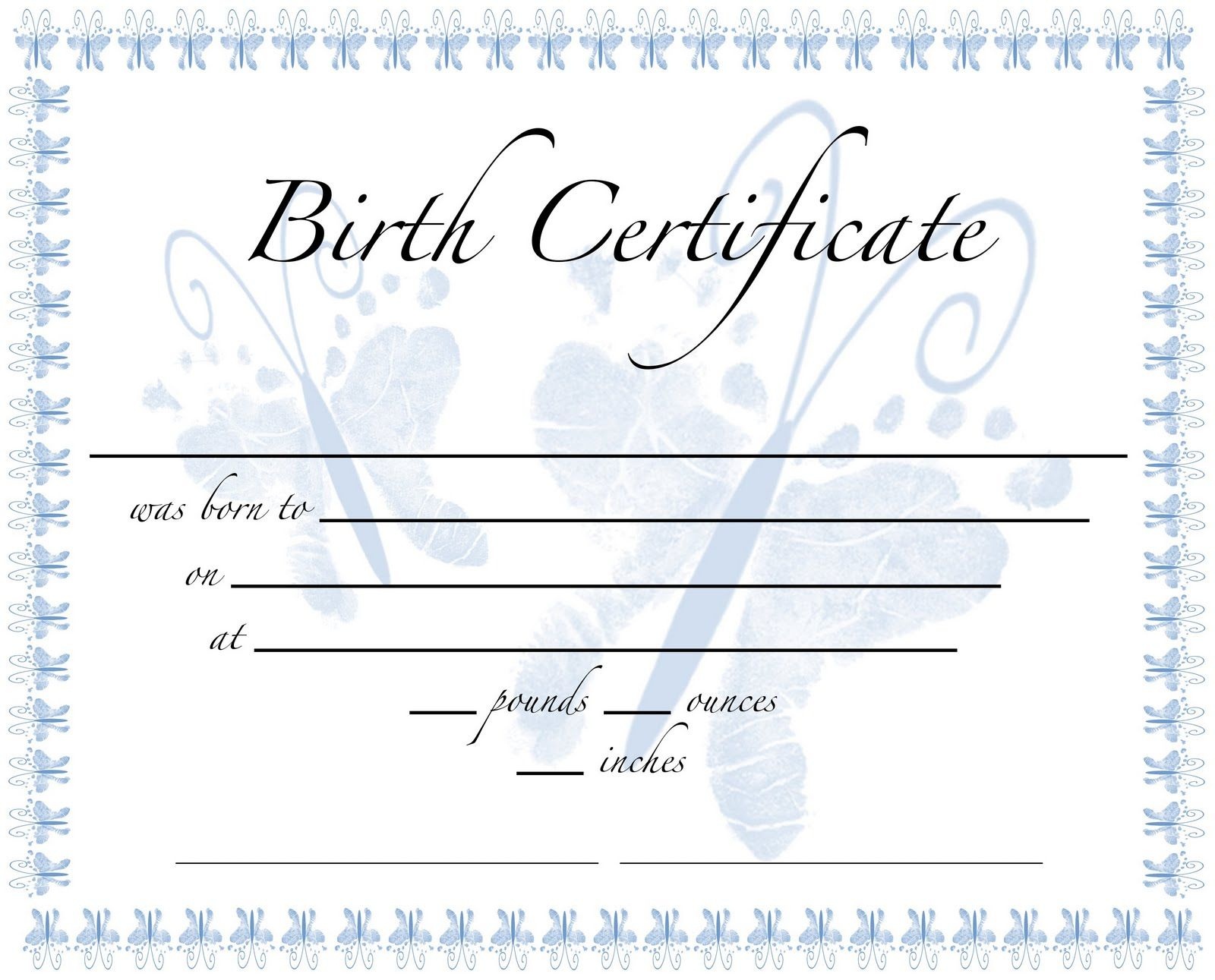 Pics For Birth Certificate Template For School Project Kgzrtlmd - Free Printable Birth Certificates For Puppies