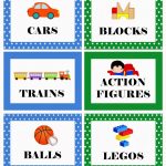 Picture Labels For Toys | Free Printable: Boy's Toy Bin Labels   Free Printable Classroom Labels With Pictures