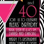 Pictures Of Stylish Women For 40Th Birthday Invitation | Free   40Th Birthday Free Printables