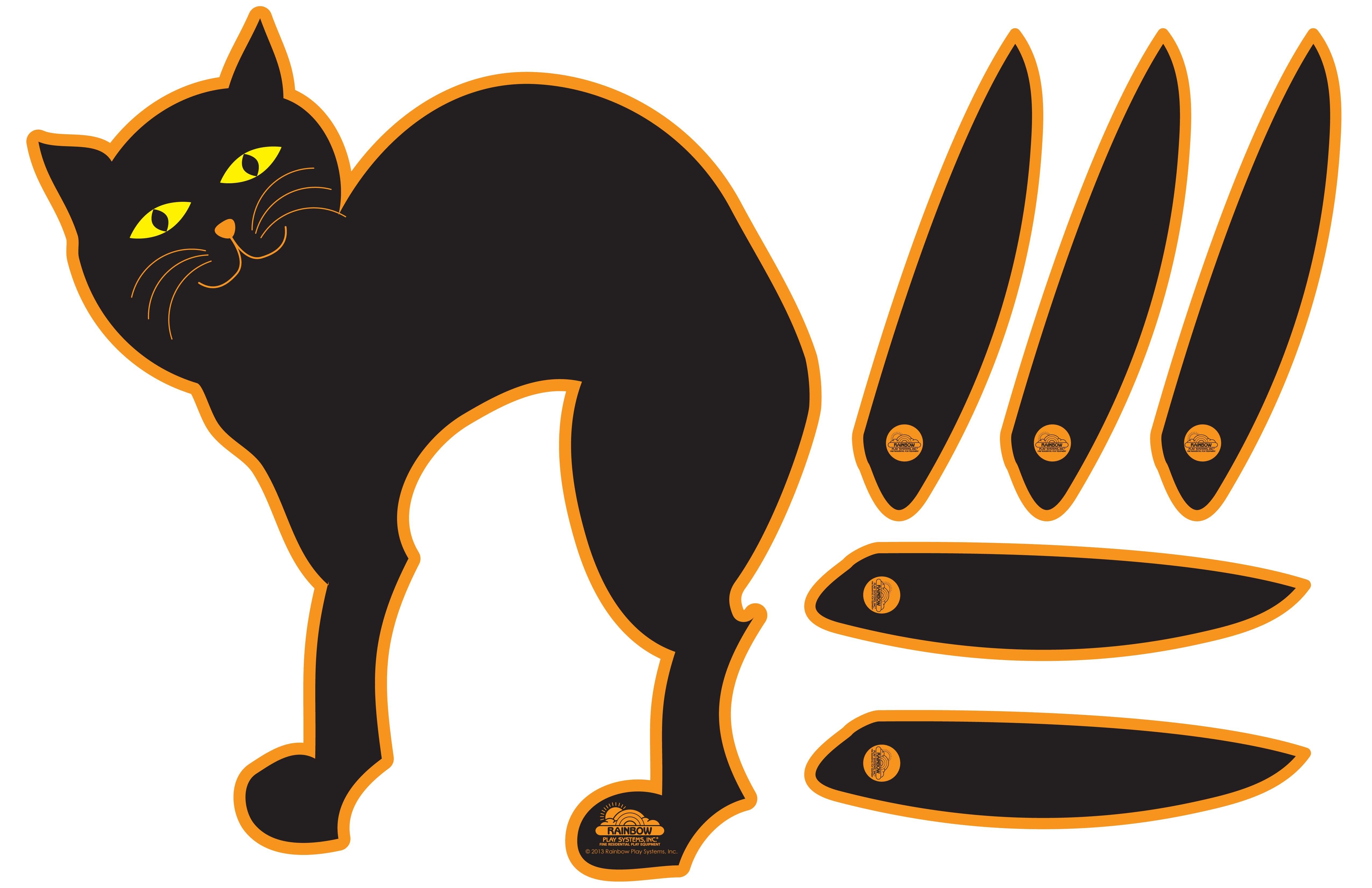 Pin The Tail On The Cat | Kids Holiday - Halloween Activities | Fun - Free Printable Pin The Tail On The Cat