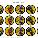Pincrafty Annabelle On Lego Batman Super Heros Printables In   Free Printable Lego Cupcake Toppers
