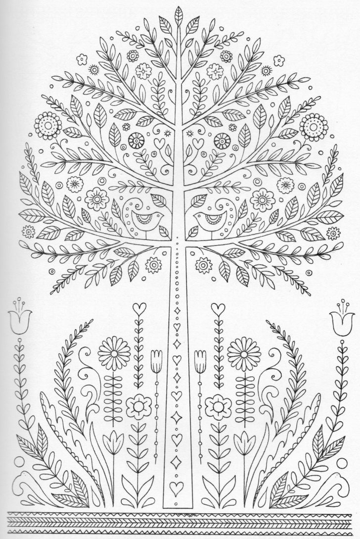 Tree Coloring Pages Free Printable