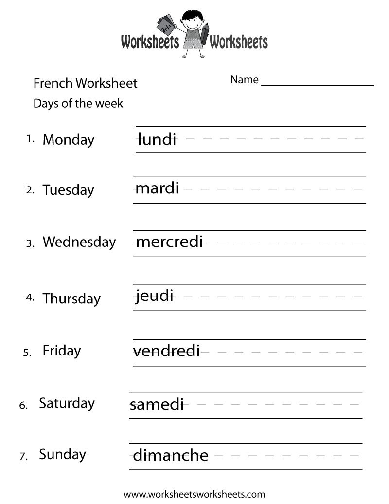 Pindesiree Roffers On French 2015-16 | French Worksheets, French - Free Printable French Grammar Worksheets