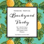 Pineapple Print   Printable Party Invitation Template (Free   Free Printable Pineapple Invitations
