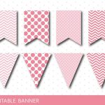 Pink Party Banner, Pink Banner, Pink Birthday Banner, Pink Baby   Free Printable Pink Banner