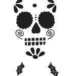 Pinrachel Gotta On All Hallows Eve In 2019 | Sugar Skull Pumpkin   Free Printable Sugar Skull Pumpkin Stencils