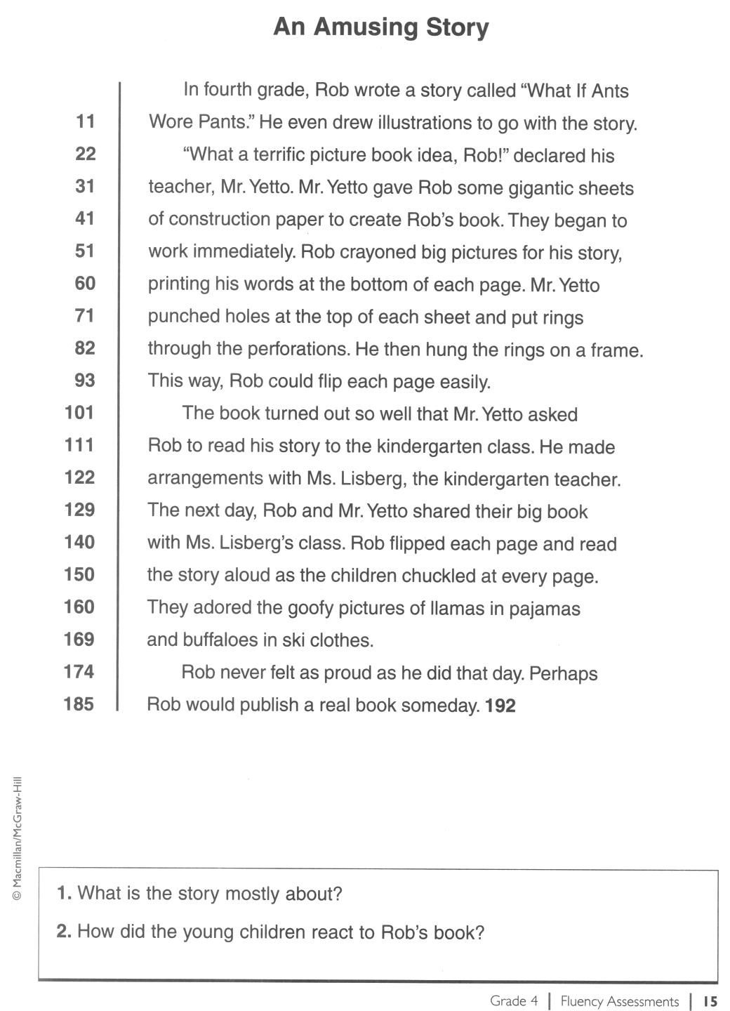Pinrobin Wheeler On Reading | Reading Fluency, Reading Passages - Free Printable First Grade Fluency Passages